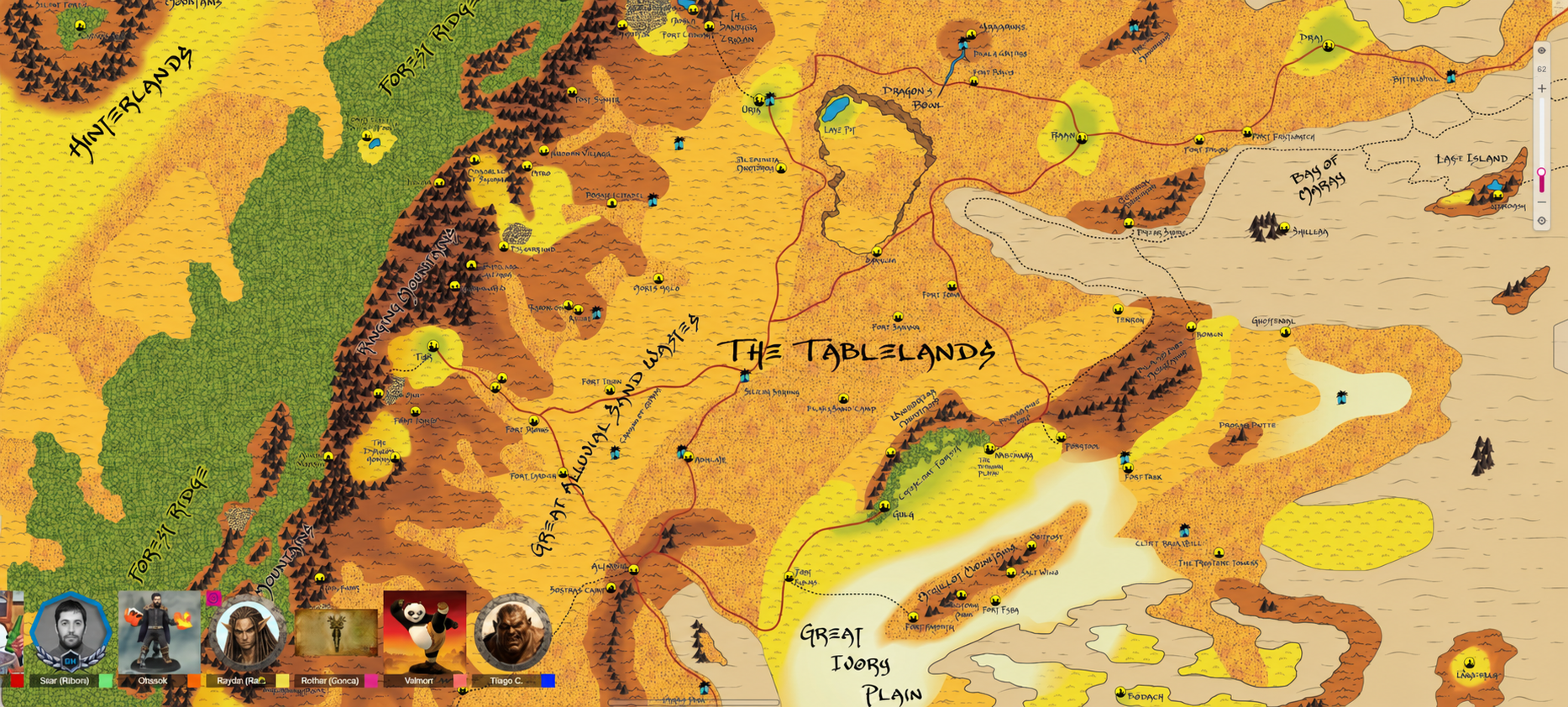 Mapa da localização